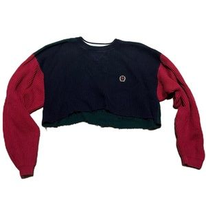 SOLD Vintage 90s Tommy Hilfiger Color Block Knit Sweater - L